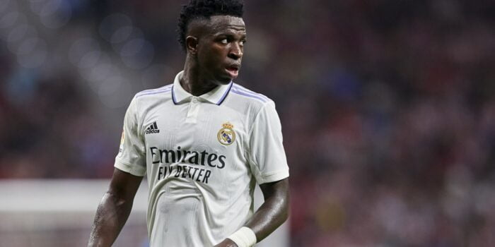 Vinicius Junior menanggapi penilaian yang disampaikan pada nyanyian rasis