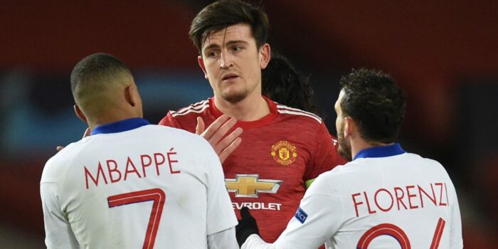Apakah Harry Maguire pernah bermain melawan Kylian Mbappe sebelumnya?