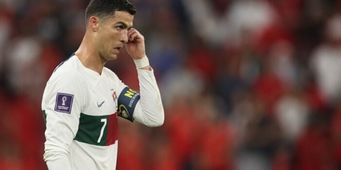 Cristiano Ronaldo menangis setelah Portugal tersingkir dari Piala Dunia