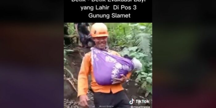 Viral Ibu Melahirkan di Pos 3 Pendakian Gunung Slamet, Warganet: The Real Anak Gunung