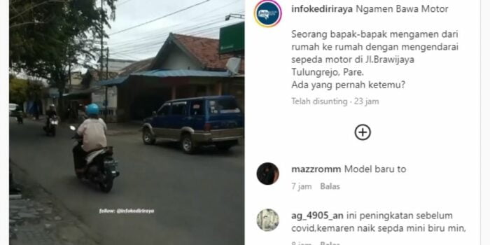 Warganet Gaduh, Baru Kali Ini Lihat Pengamen Keliling Bawa Motor