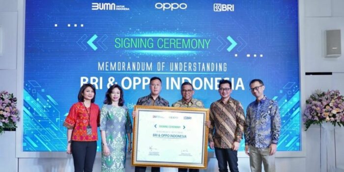 Perluas Transaksi Digital, BRI Jalin Kerja Sama dengan Oppo Indonesia