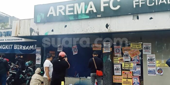 Kericuhan di Kantor Arema FC, 107 Orang Diamankan Poilisi