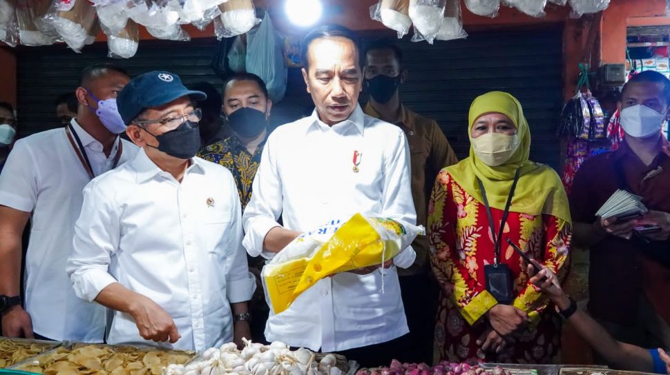 Dampingi Presiden Jokowi, Gubernur Khofifah Terus Berupaya Stabilkan Harga Beras di Jatim