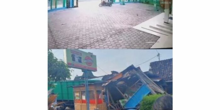 Ngeri! Detik-detik Pria di Ngawi Ditabrak Truk yang Oleng Usai Salat di Masjid