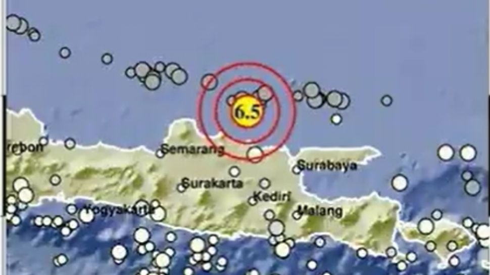 Tuban Diguncang Gempa Berkekuatan 6,5, Pusat Gempa di Laut Utara