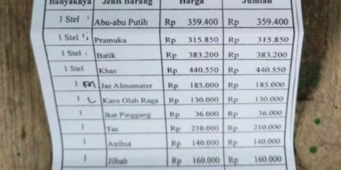 Viral Harga Satu Setel Seragam Murid Baru di SMA Tulungagung Ratusan Ribu, Warganet: Mungkin Bajunya Waterproof – Berita Jatim