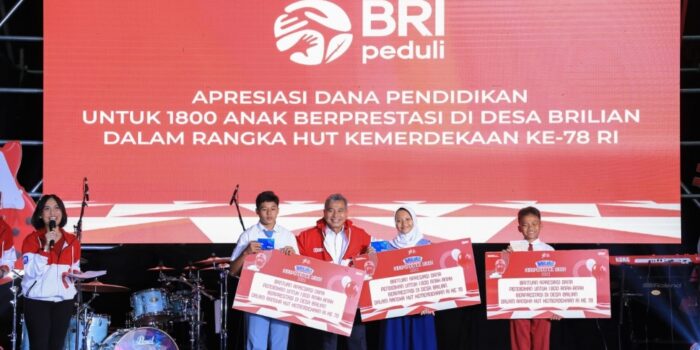 1800 Anak Berprestasi di Desa BRILiaN Dapat Beasiswa dari BRI