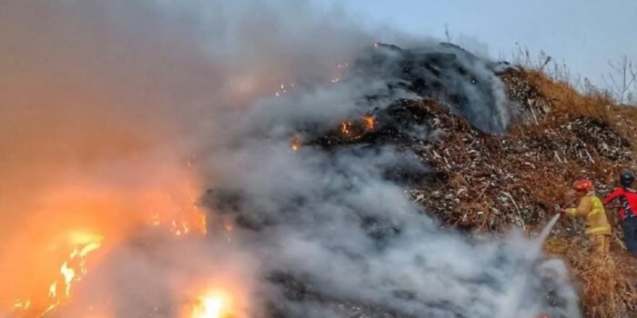 Api Kebakaran TPA Winongo Madiun Sudah Padam, Sisakan Asap Menganggu