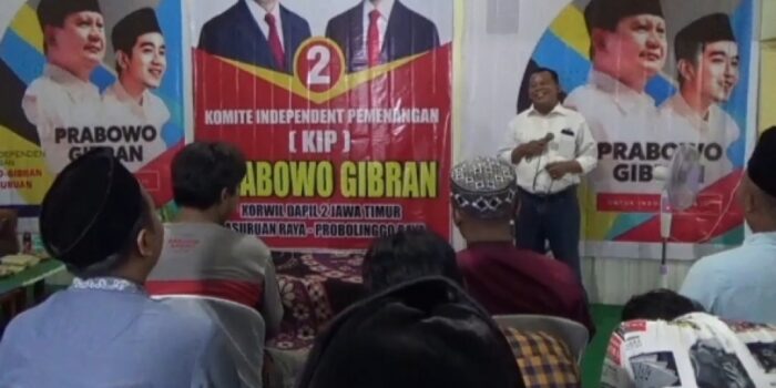 KIP Prabowo-Gibran Klaim Sudah Terbentuk 22 Koordinator Kecamatan di Probolinggo