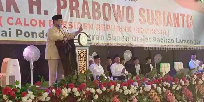 Kunjungan ke Lamongan, Prabowo Subianto Singgung Kesetiaan Ponpes Sunan Drajat