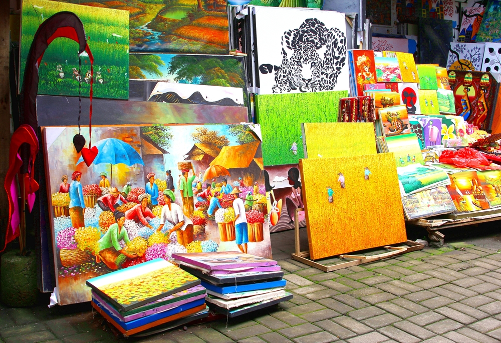 Lukisan di Pasar Seni Ubud Bali