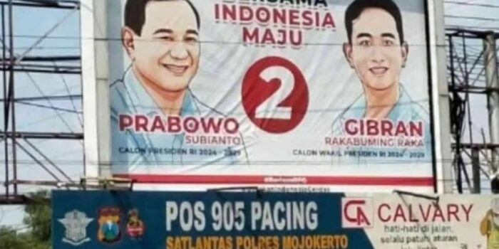 Baliho Prabowo-Gibran dan Amin di Mojokerto Dapat Peringatan dari Bawaslu, Kok Bisa?