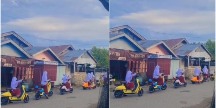Viral Siswa SD Ramai-ramai Naik Sepeda Listrik, Netizen Protes: Ngeri Banget! – Berita Jatim