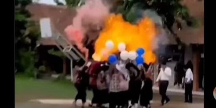 Lagi, Balon Meledak saat Hendak Diterbangkan, Warganet: Kok ya Masih Diulangi