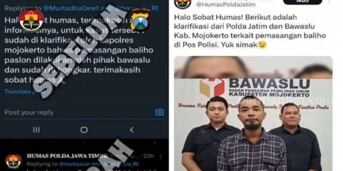 Polda Jatim Sebut Baliho Capres di Pos Polisi Dipasang Bawaslu, Kok Bisa? Begini Penjelasannya