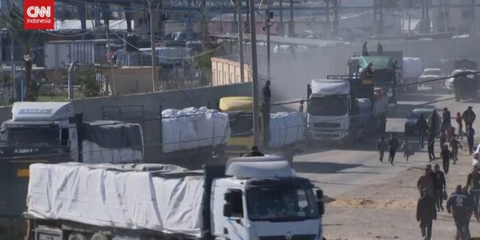 Berita Truk Bantuan Kembali Masuk Gaza Lewat Perbatasan Rafah