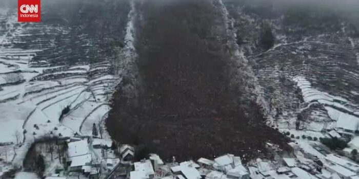 Berita Penampakan Tanah Longsor di China, 47 Orang Tertimbun