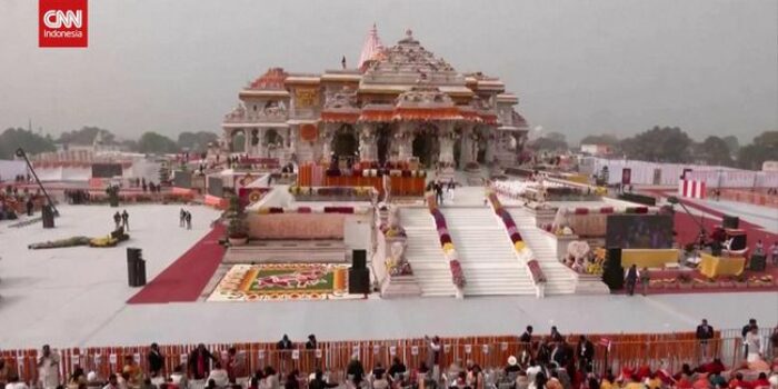 Berita PM India Resmikan Kuil Kontroversial di Lahan Bekas Masjid