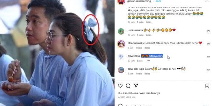 Foto Gibran dan Selvi Ananda Makan Cilok Viral, Netizen Fokus ke Pita Biru – Berita Jatim