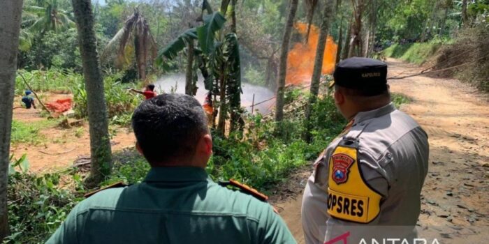 Sumur Bor di Pamekasan Semburkan Api Jadi Fenomenal, Polisi Perketat Penjagaan