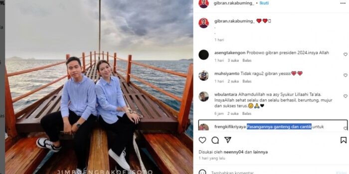 Gibran dan Selvi Disebut Pasangan Ganteng dan Cantik sama Netizen – Berita Jatim