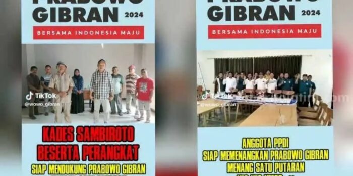 Beri Dukungan ke Salah Satu Capres, Kades dan Perangkat Desa di Ngawi Bikin Heboh