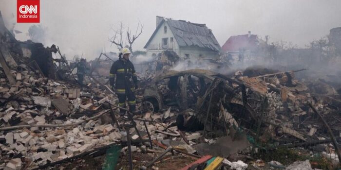 Berita Penampakan Kota di Ukraina usai Diserang Ratusan Drone Rusia
