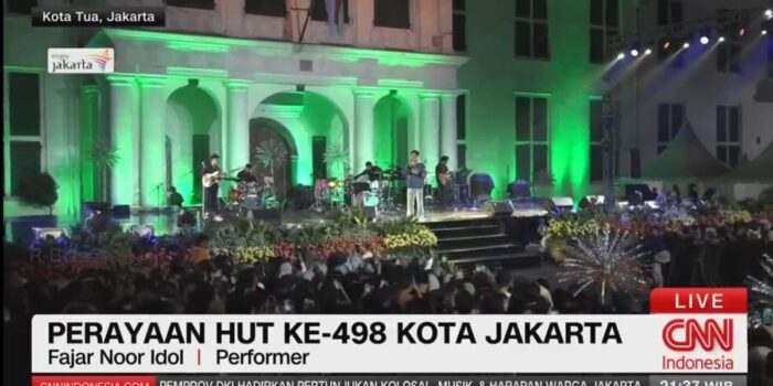 Berita Fajar Noor Idol Ramaikan HUT Jakarta ke-498 di Kota Tua