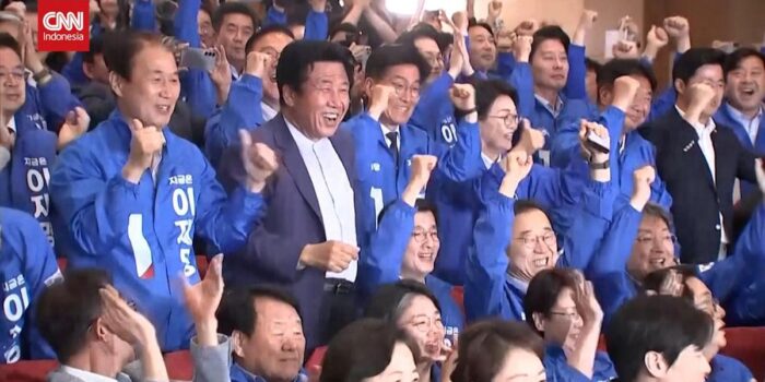 Berita Sorak-sorai Partai Lee Jae-myung saat Unggul Pilpres Korsel