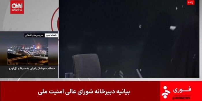 Berita Detik-detik Siaran TV Iran Diinterupsi Serangan Israel