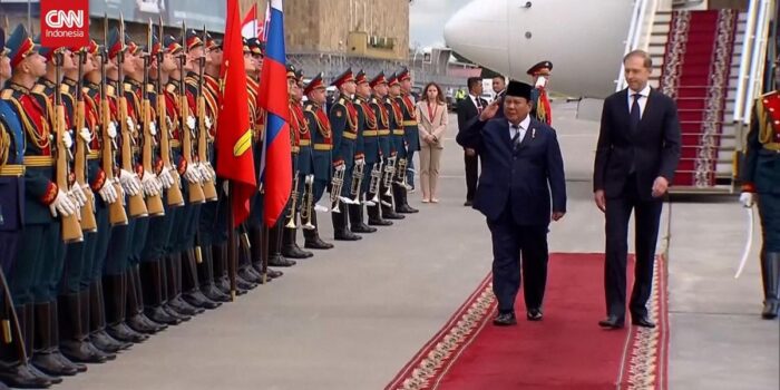 Berita Momen Prabowo Tiba di Rusia untuk Bertemu Putin