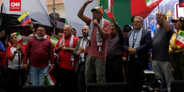 Berita Aksi Unjuk Rasa Dukung Iran di Venezuela, Kecam Serangan Israel