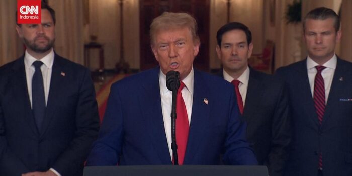 Berita Trump Umumkan AS Sukses Serang-Musnahkan 3 Situs Nuklir Iran