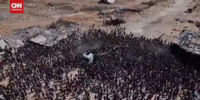 Berita Pilu Ribuan Warga Gaza Berebut Bantuan Kemanusiaan dari Truk