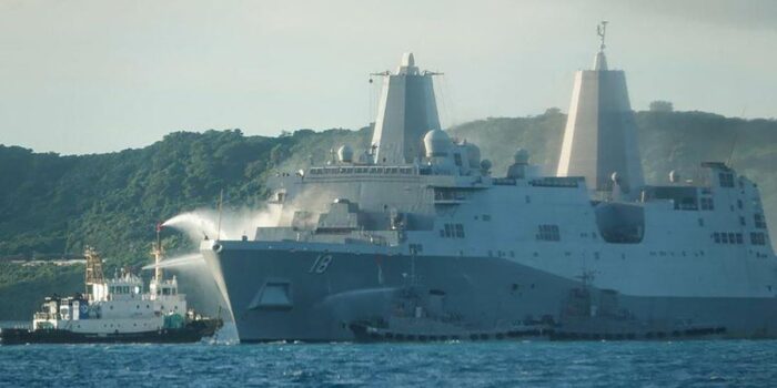 Berita Kapal Perang AS USS New Orleans Terbakar di Laut Jepang, 2 Orang Luka
