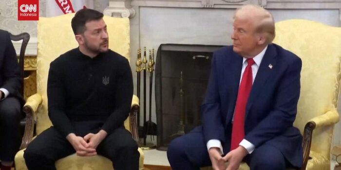 Berita Momen Trump dan Reporter Gedung Putih Puji Outfit Zelensky