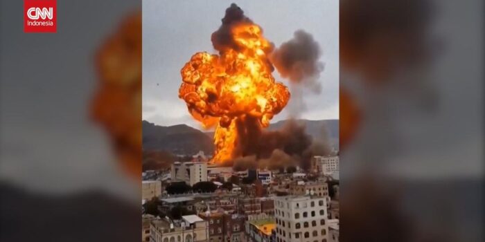 Berita Detik-detik Serangan Israel di Sanaa Yaman, 4 Orang Tewas