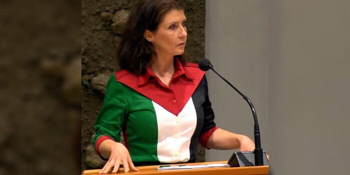 Berita Pakai Blouse Bendera Palestina, Anggota DPR Belanda Diminta Ganti Baju