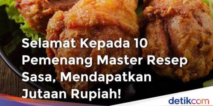 Pahami- Selamat! Ini Daftar 10 Pemenang Master Resep Sasa