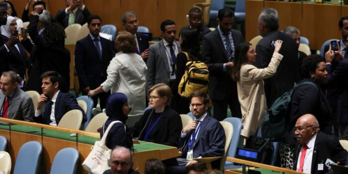 Berita Kala Ratusan Delegasi PBB Walk Out saat Pidato Netanyahu