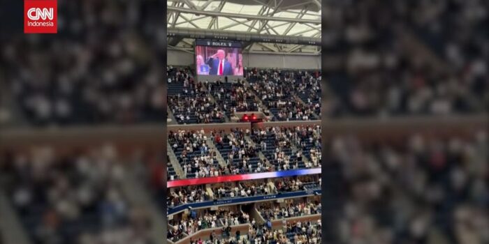 Berita Momen Trump Disambut Cemooh saat Nonton Final US Open