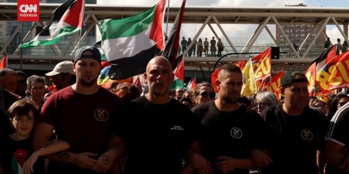 Berita PM Tak Akui Palestina Negara, Warga Italia Demo Besar-besaran