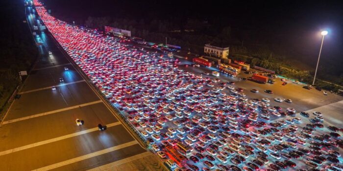 Berita Penampakan China Macet Gila-gilaan saat Libur Nasional