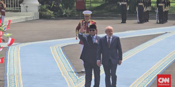Berita Momen Prabowo Jamu Kedatangan Presiden Brasil Lula da Silva di Istana