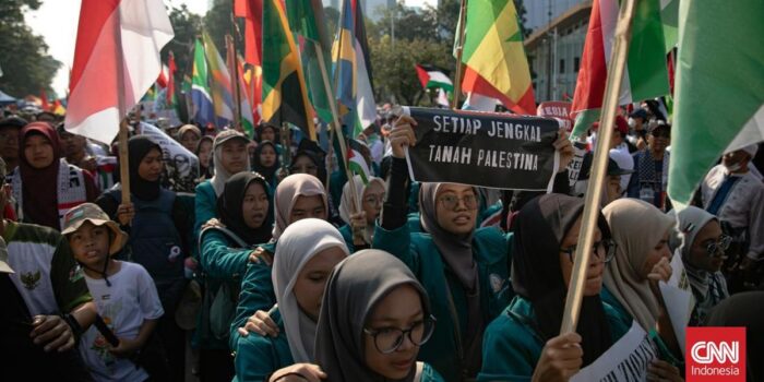 Berita 11 Sikap Ribuan Massa Aksi Bela Palestina di Jakarta