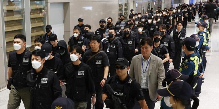 Berita Warga Korsel Korban Online Scam Kamboja Tiba di Bandara Incheon