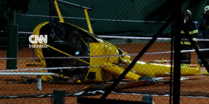 Berita Tiga Orang Terluka Akibat Helikopter Jatuh di Lapangan Tenis Argentina
