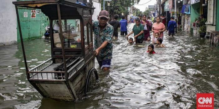 Berita Penampakan Banjir di Kawasan Kapuk Muara Jakarta Utara