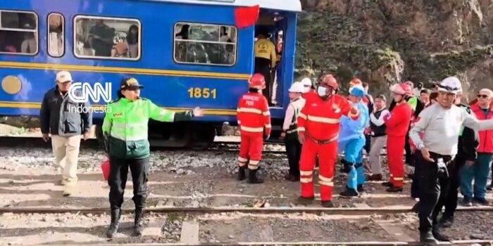 Berita Penampakan Lokasi Tabrakan Kereta Api Dekat Machu Picchu di Peru